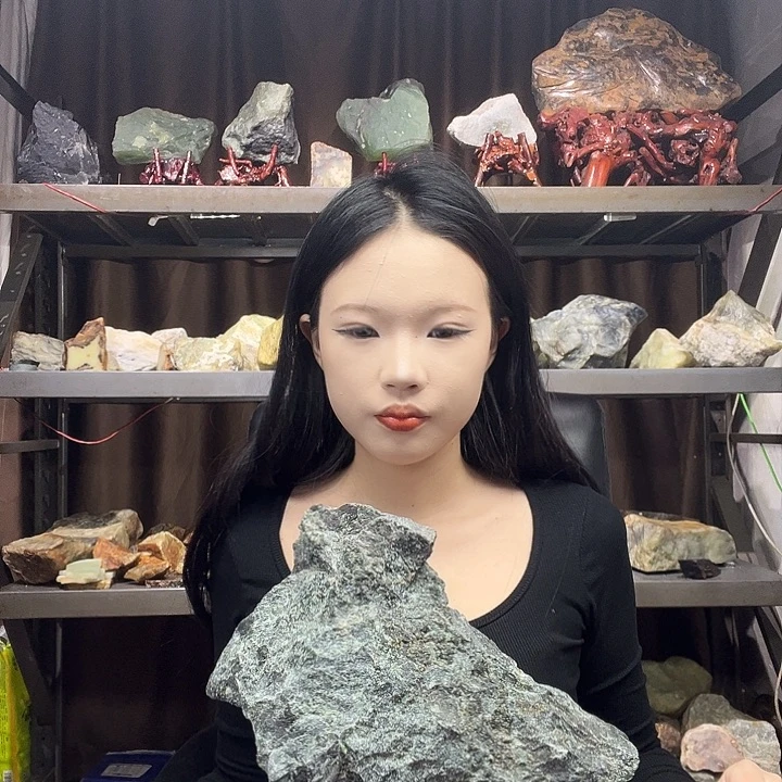 八***军蛇纹石玉未镶嵌珠宝奇石12