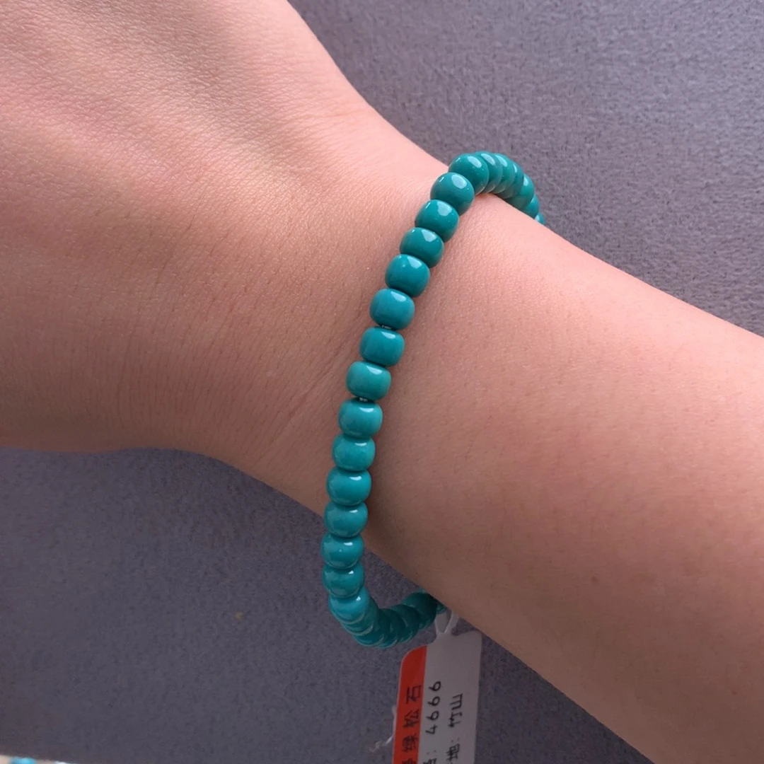 未镶嵌绿松石精品小老型手串