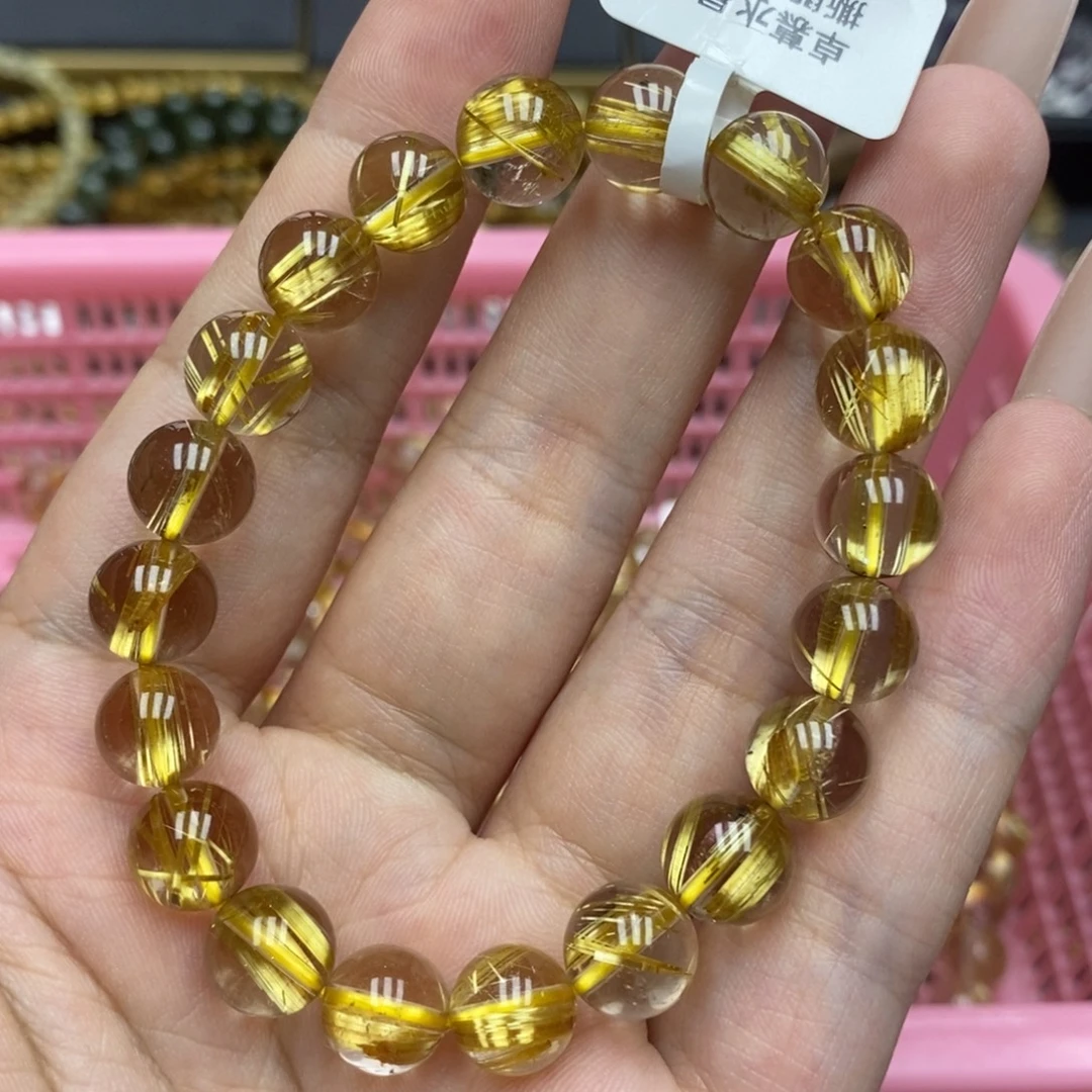发晶手串未镶嵌卓慕水晶D4802280566