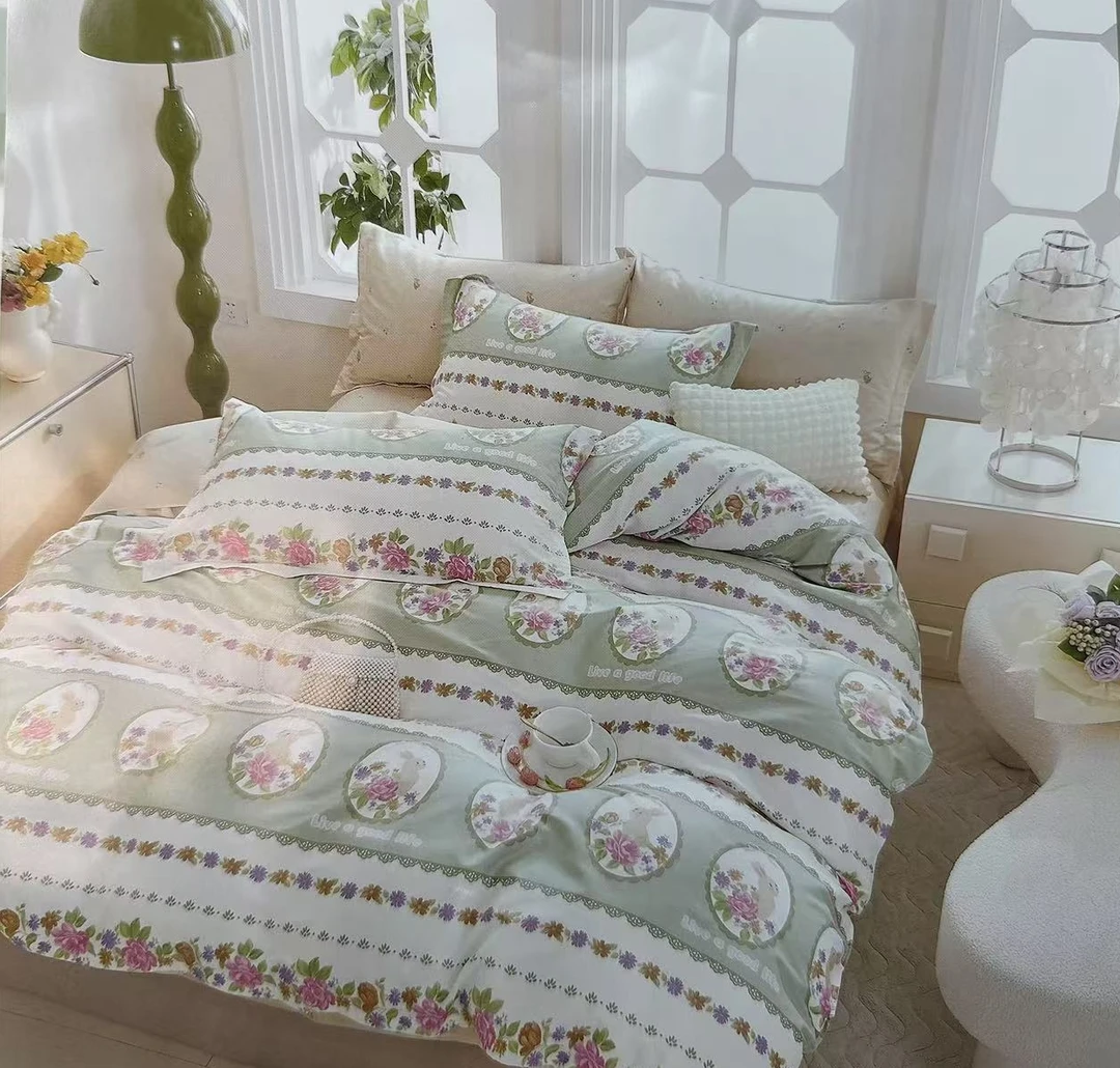 MJN门店四季款 活性印染工艺60s纯棉印花四件套 J-004 美妙奇缘