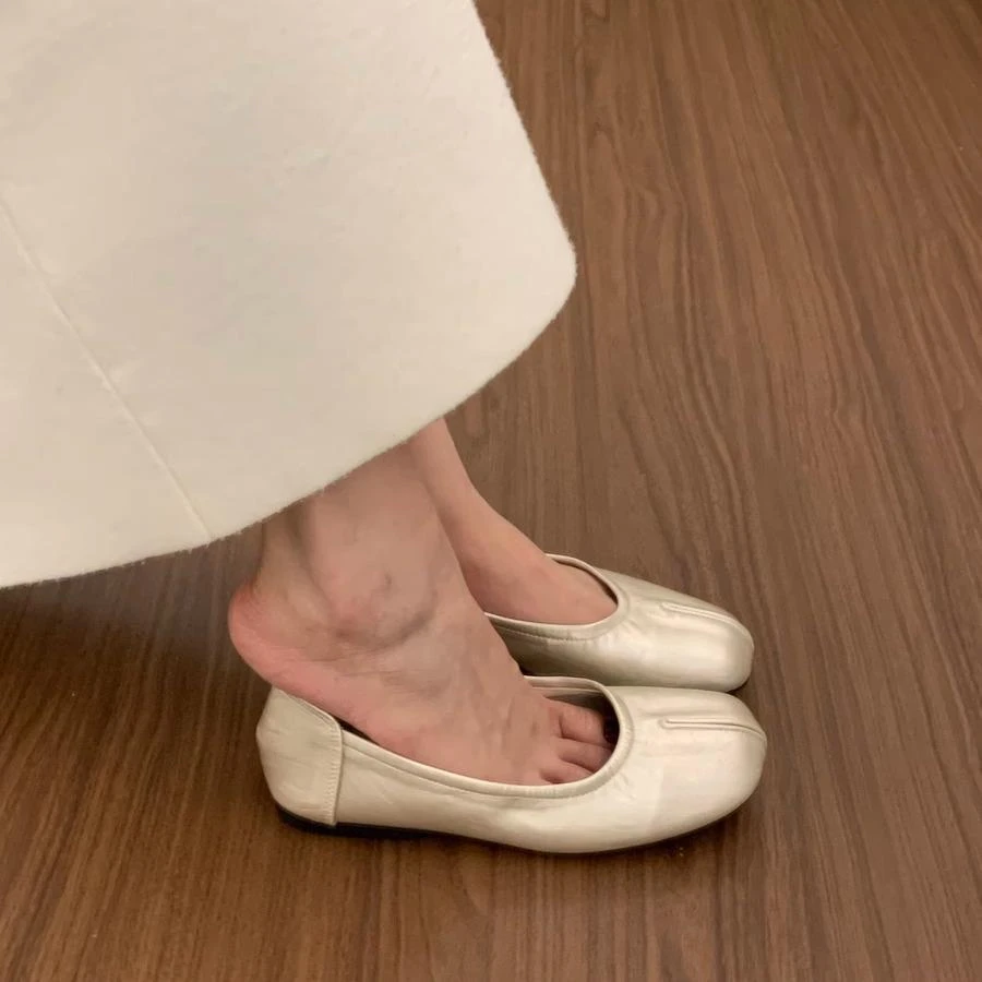 软底不累脚平底乐福豆豆鞋子女年新款舒适百搭一脚蹬晚晚瓢鞋