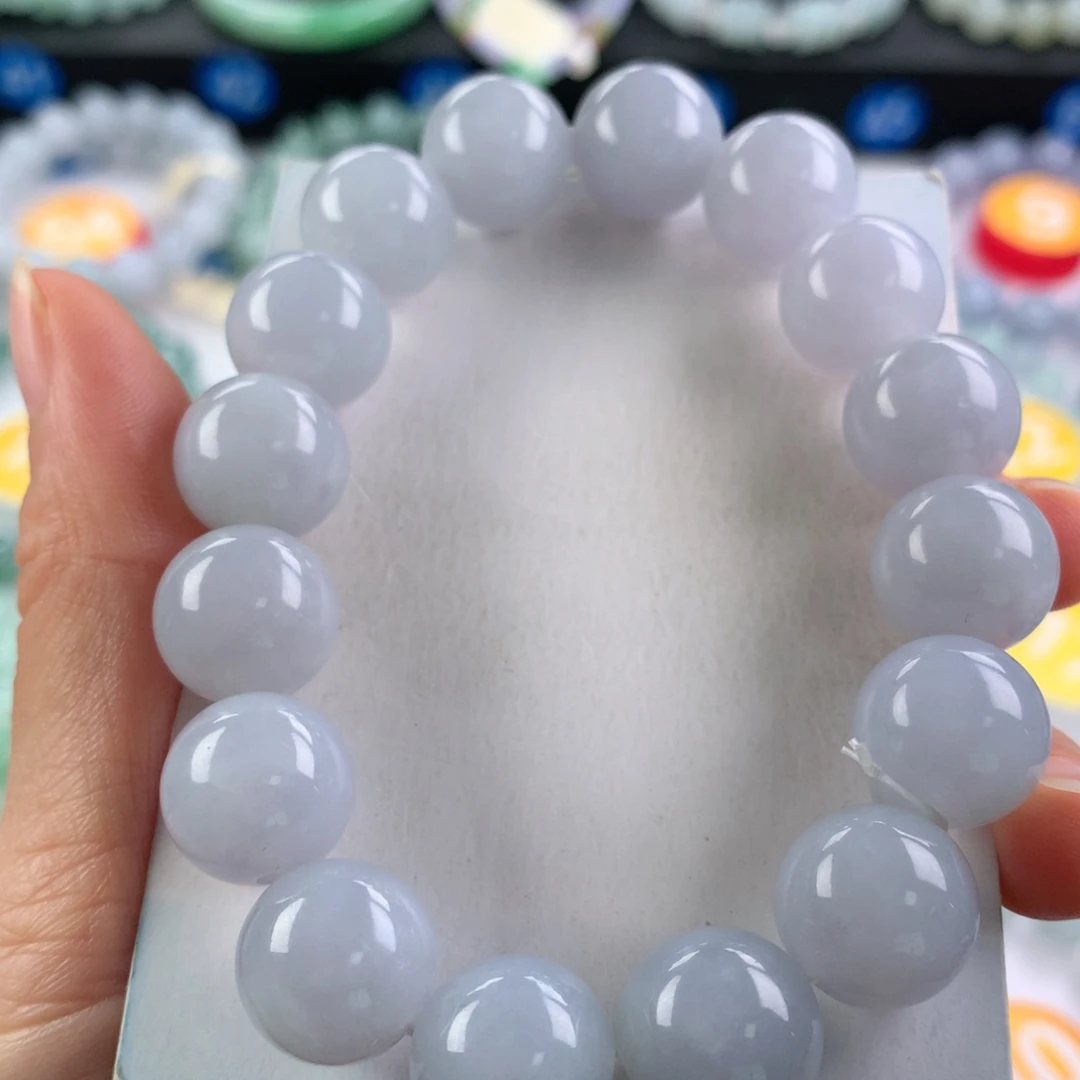 翡翠未镶嵌手链卡13.8