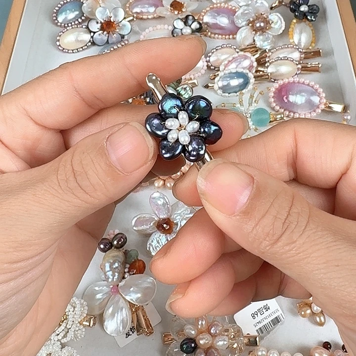 未镶嵌淡水珍珠发饰