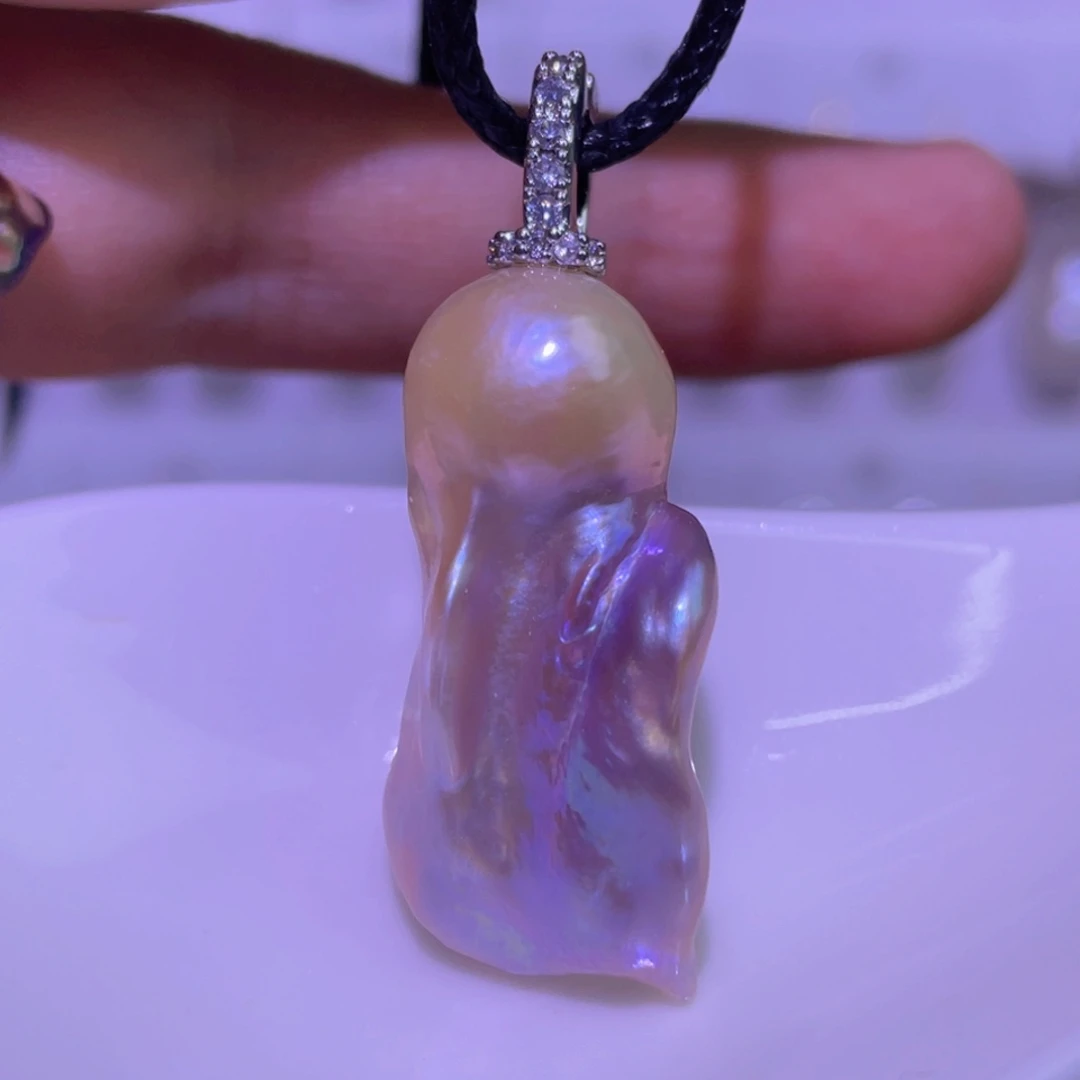 淡水珍珠未镶嵌天然淡水珍珠吊坠