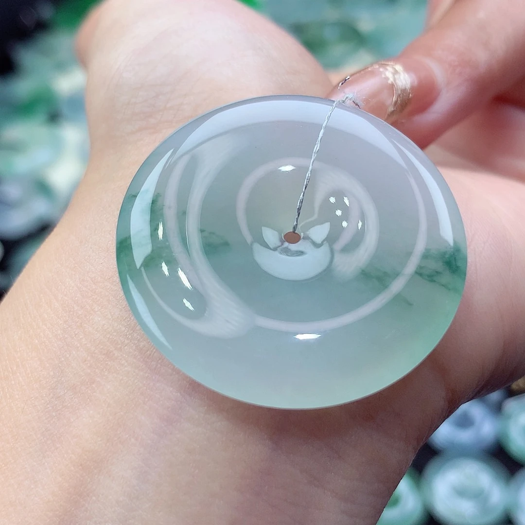 颈饰未镶嵌翡翠编号21。尺寸34.7-6