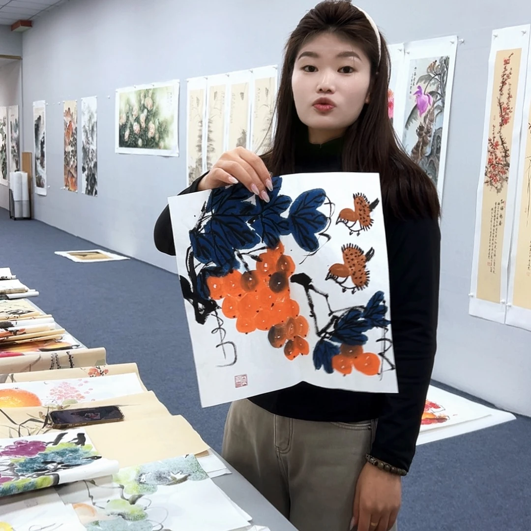 国画国画作品纯手绘制作品