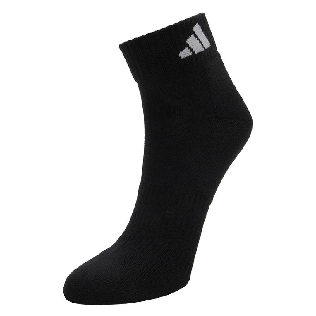 ADIDAS阿迪达斯运动袜男袜女袜新款三双装跑步短筒袜子JC9271