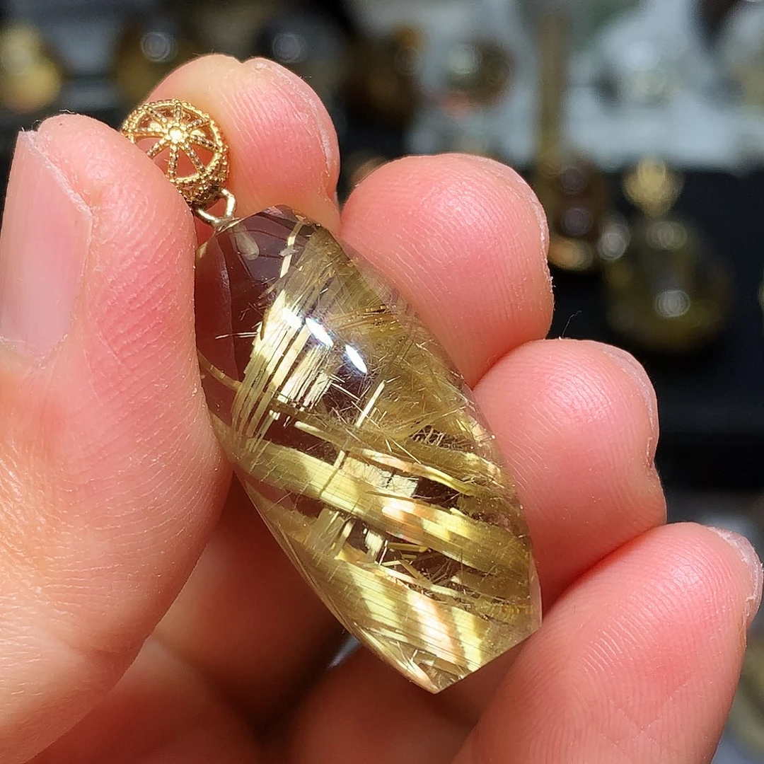 珠宝半成品水晶银S925镀金镶嵌定制款