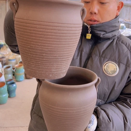 紫砂花盆高21口19—————