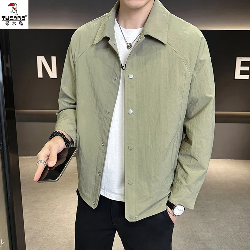 TUCANO/啄木鳥男士春夏休闲夹克薄款翻领简约时尚潮流帅气薄外套