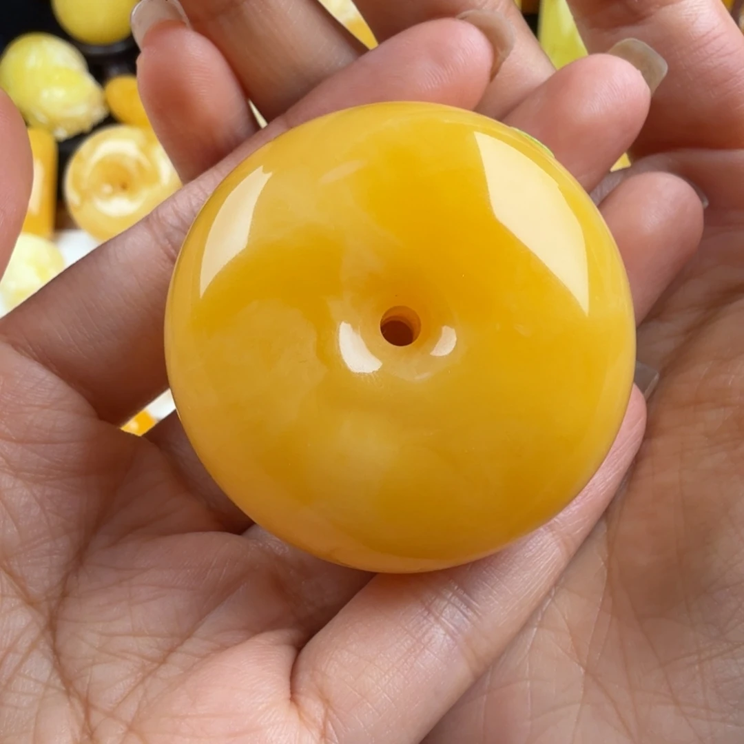 琥珀未镶嵌颈饰纯天然琥珀蜜蜡无优化