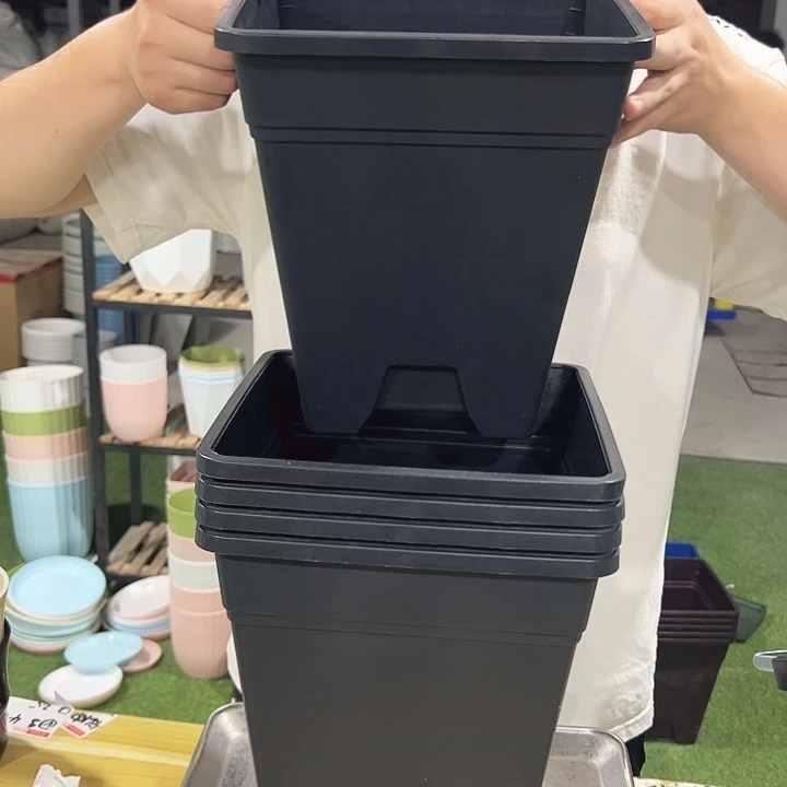 方盆口23高26黑色4只带托