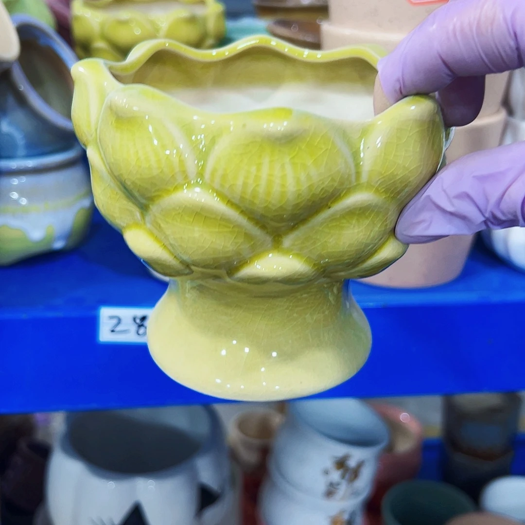 外贸尾单陶瓷花盆凑单10米包邮