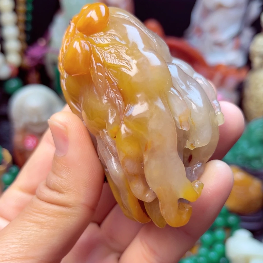 寿山石佛手手玩件