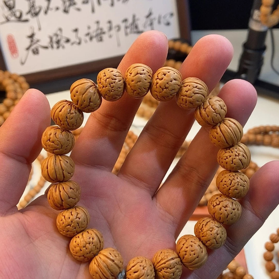 桃核手串桃核纽扣14