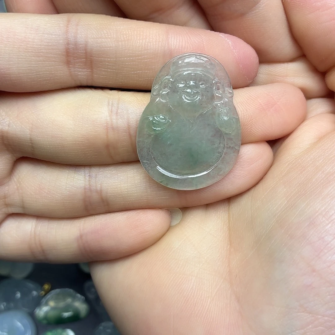 万***意翡翠未镶嵌颈饰财财