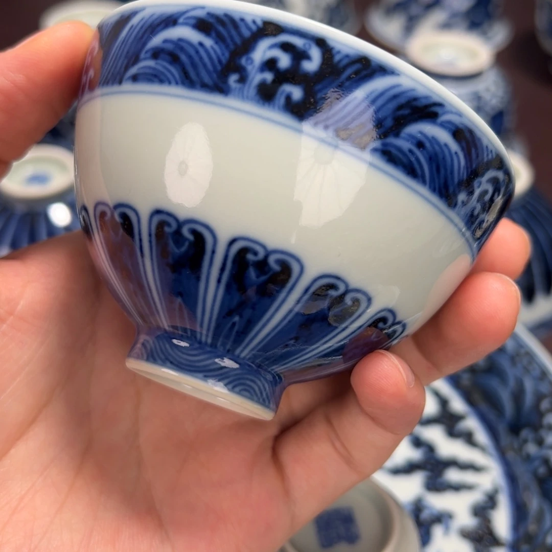 ****多仿明永宣宝相鸡心杯