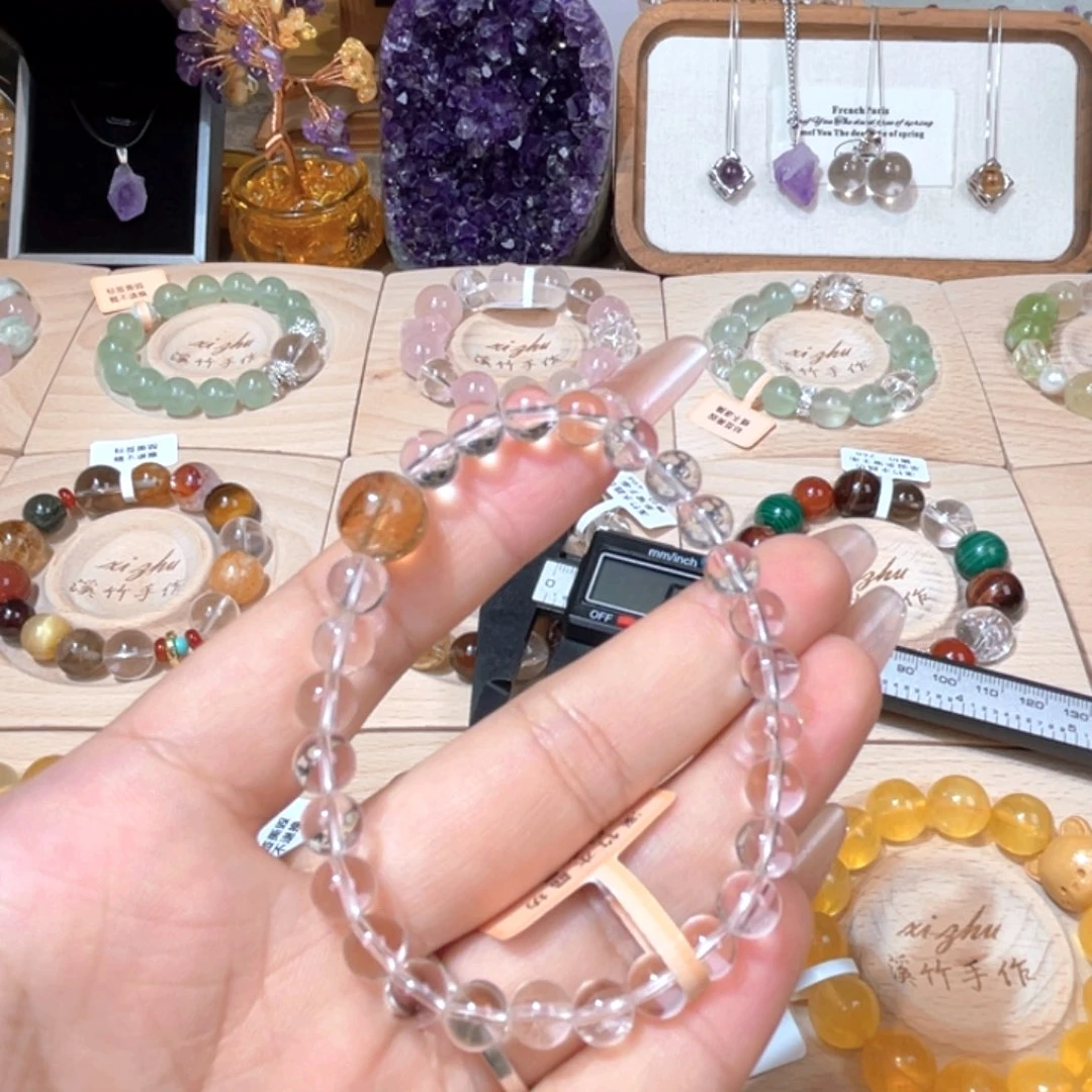 水晶手链未镶嵌天然水晶