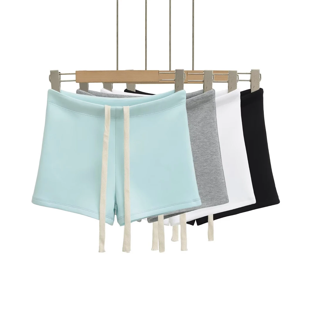 662抽绳打底热裤休闲运动短裤