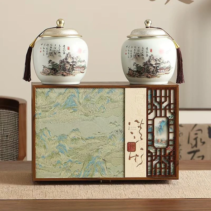 清欢双瓷罐 碧螺春礼盒装