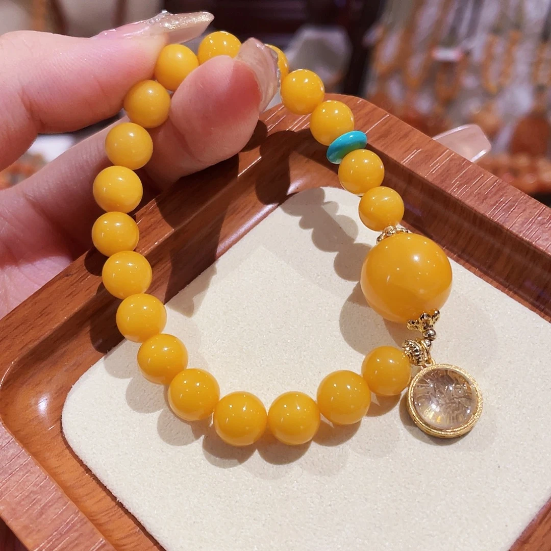 蜜蜡未镶嵌手链手串