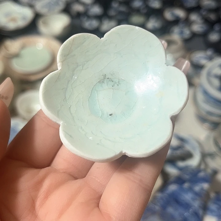 瓷片瓷片茶托喝茶非常不错