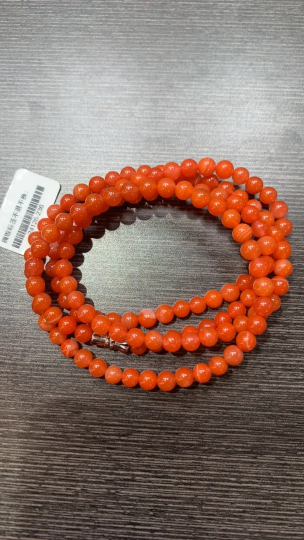 南红红白多圈5mm+