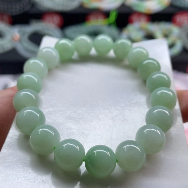 未镶嵌手链翡翠卡9:9有纹