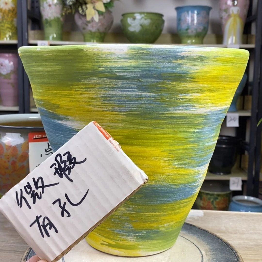 景德镇手工手绘陶瓷花盆