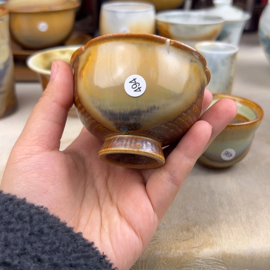 杯纯手工柴烧主人杯