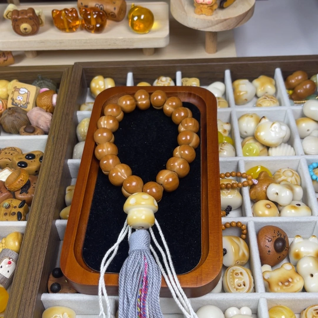 不***卜猴头核桃吊坠猴头