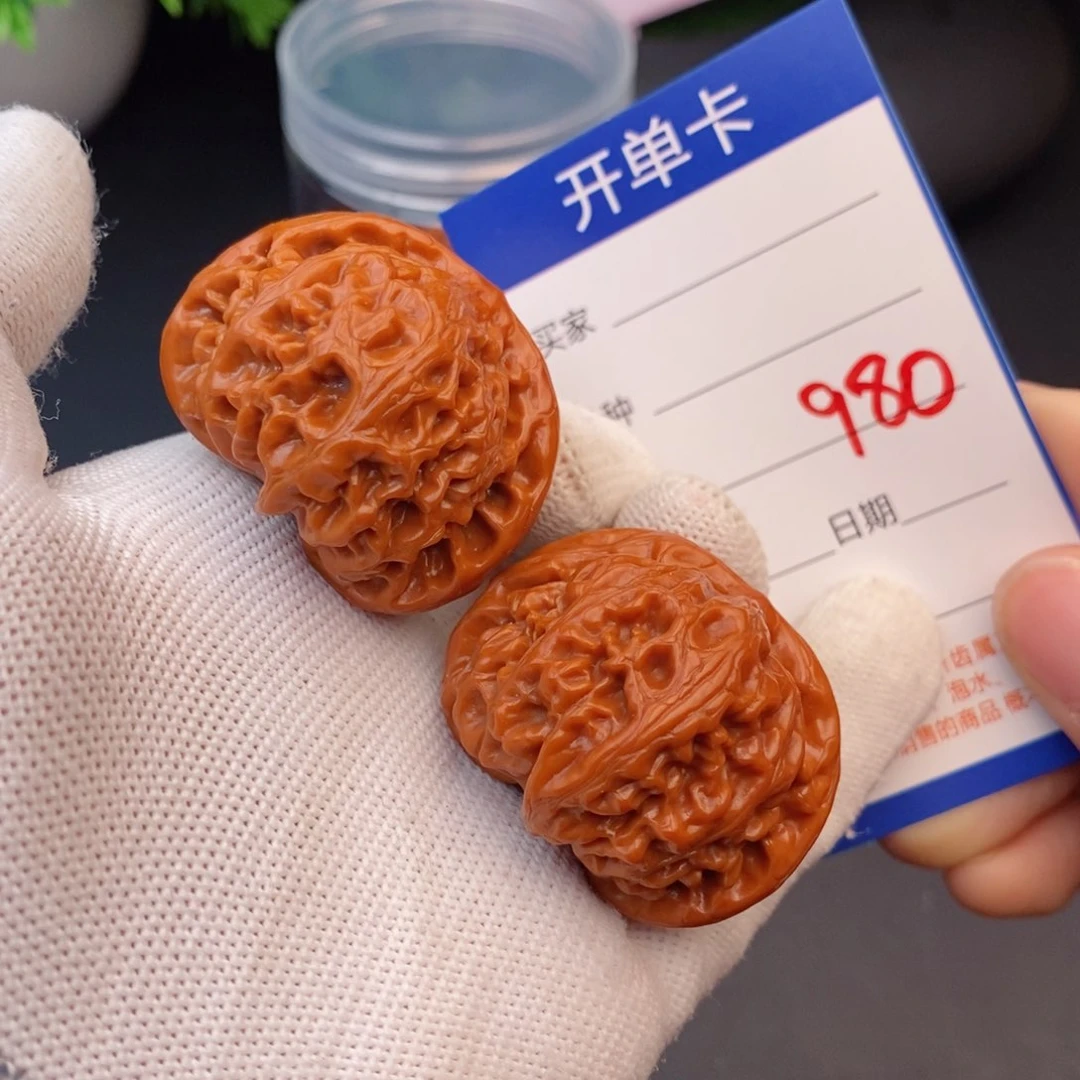 文玩核桃把件40宫灯980