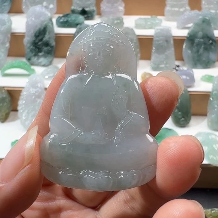 翡翠未镶嵌项链翡翠