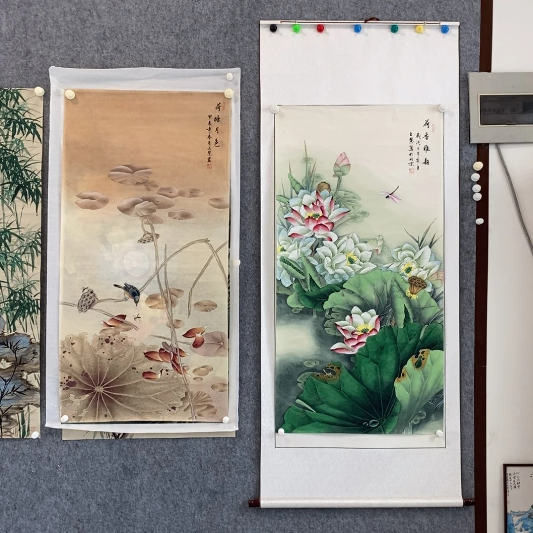 +***华国画工笔荷花作品2