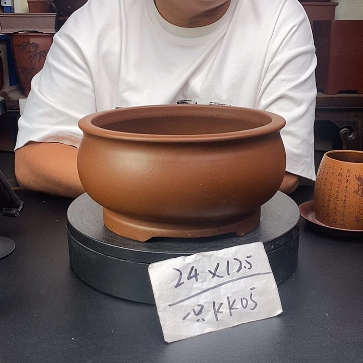 紫砂花盆货号一只KK005