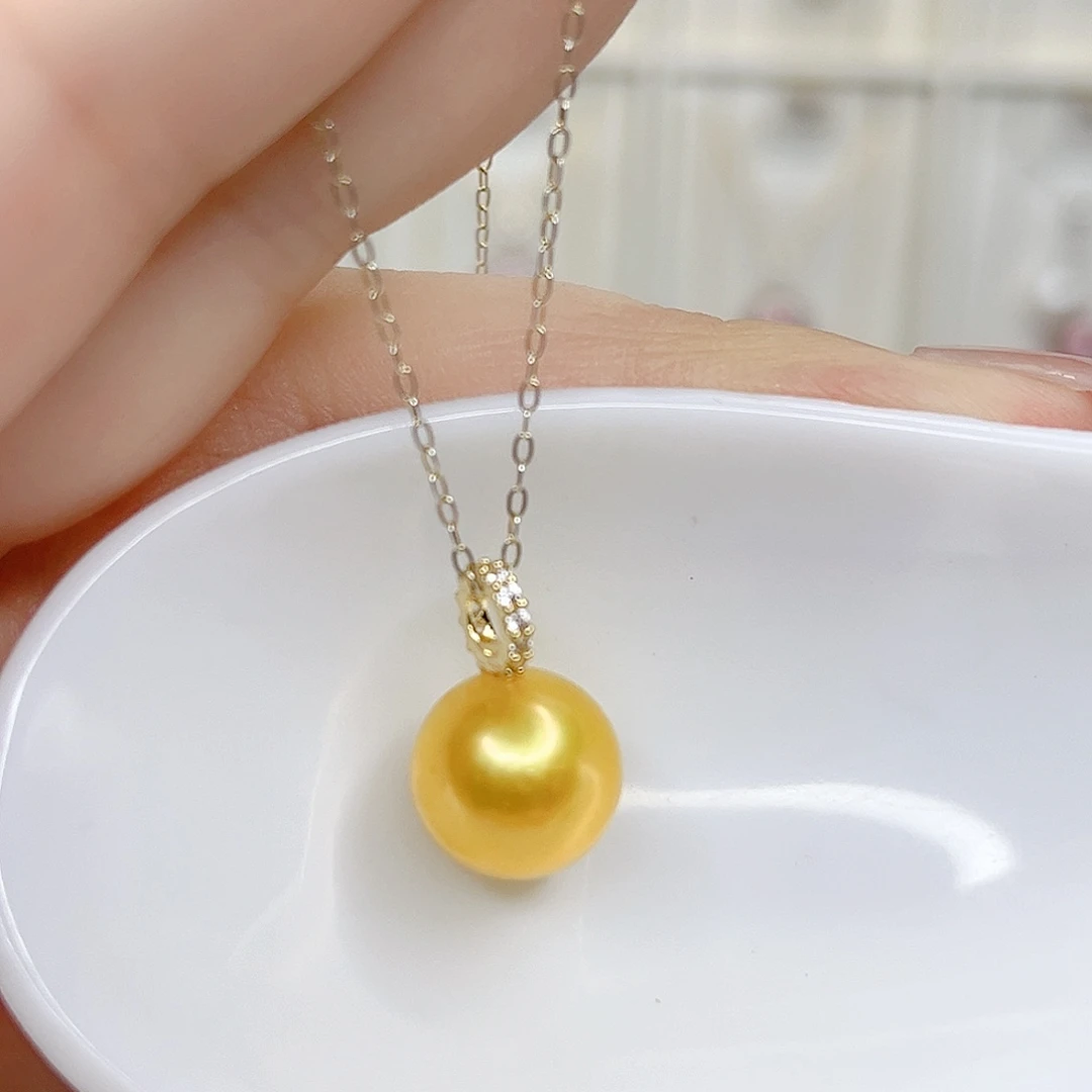 合金淡水珍珠吊坠(赠链)