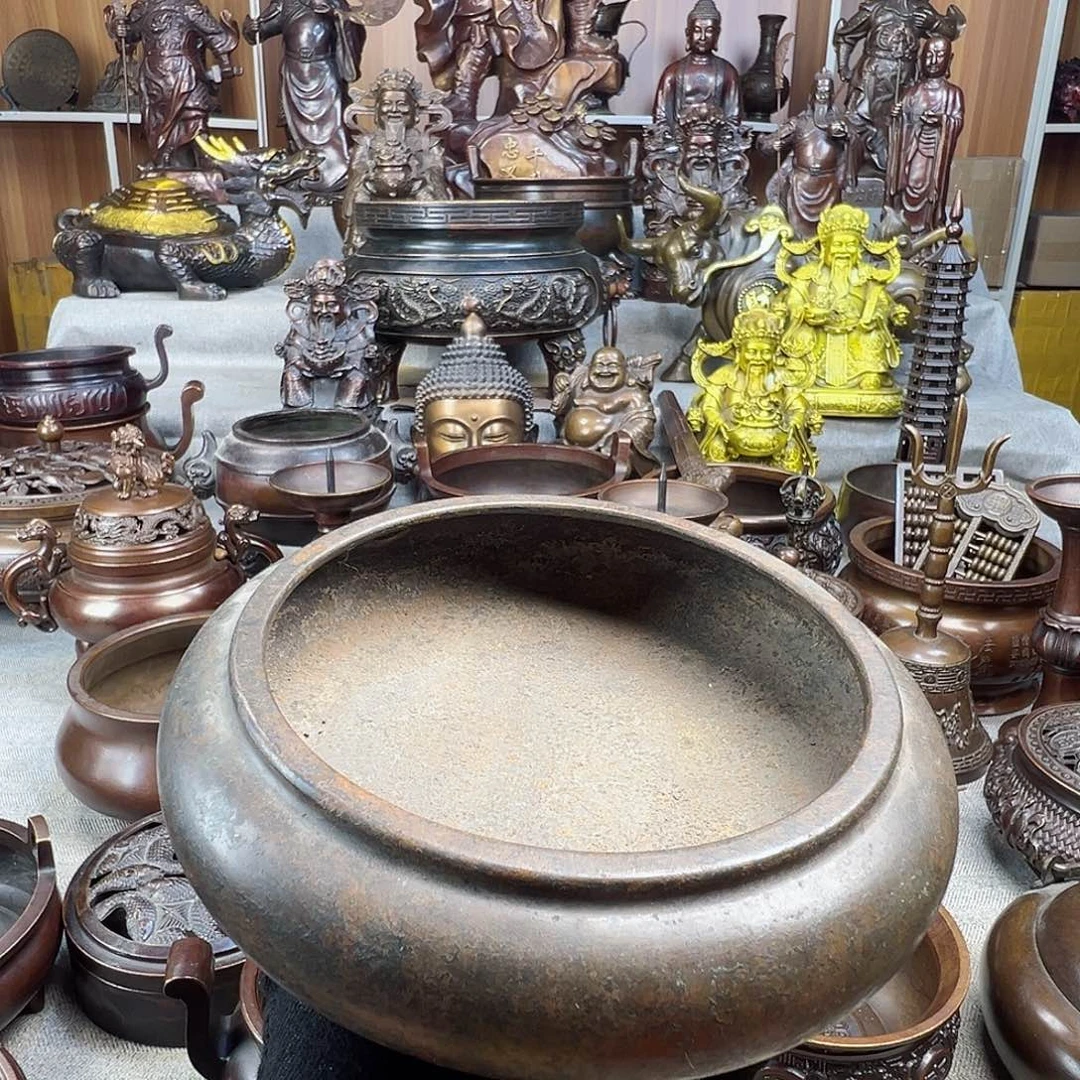 铜香炉铜摆件铜工艺品风水摆件