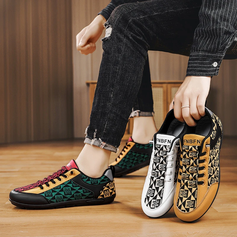 【崔万志优选】25年新中式国潮轻便防滑时尚休闲潮鞋男士平底鞋5888