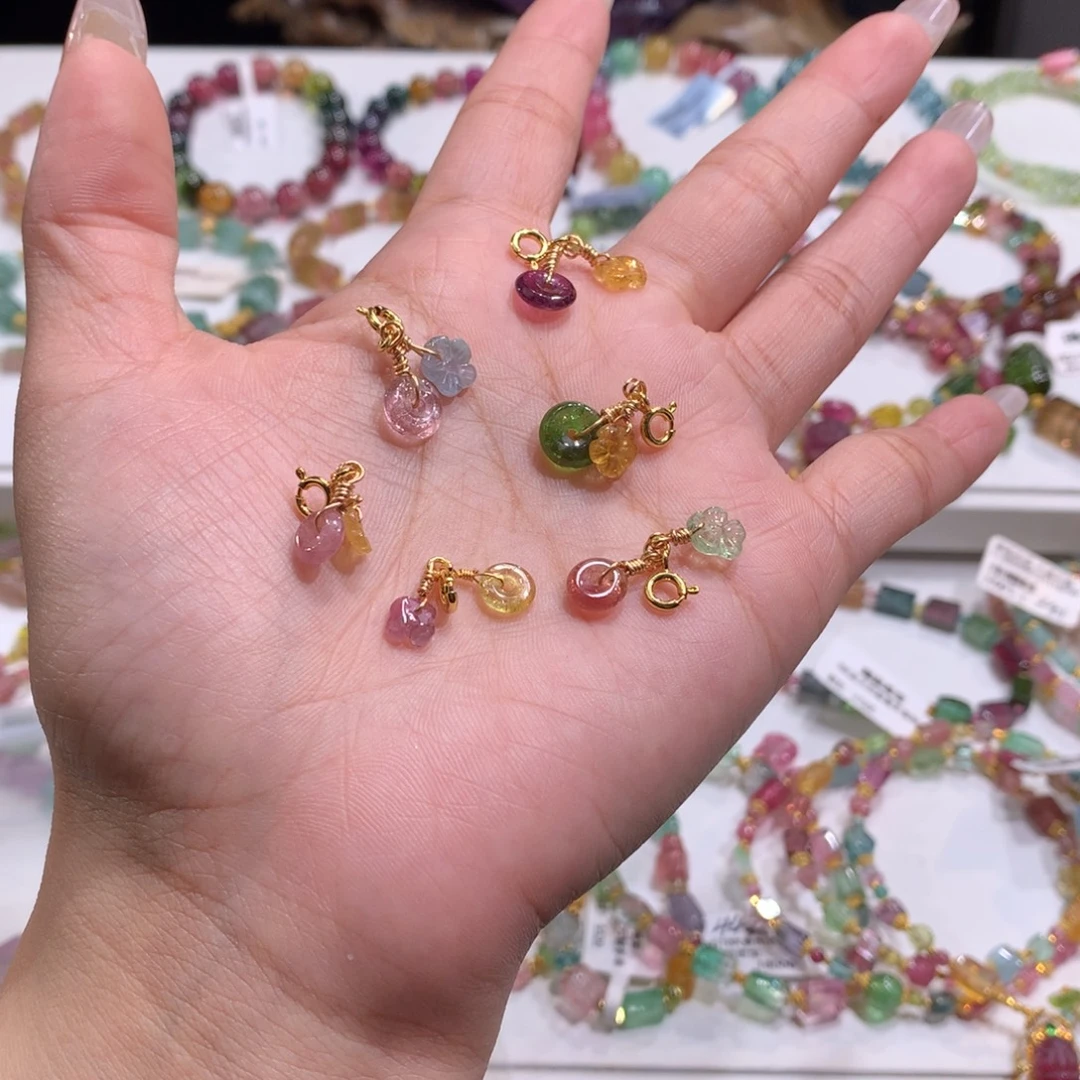 配件饰品碧玺未镶嵌多样性发其一