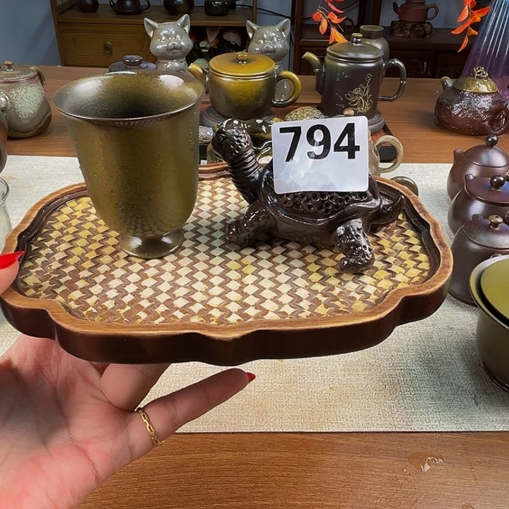 ****术柴燒烏龜茶寵柴燒杯子