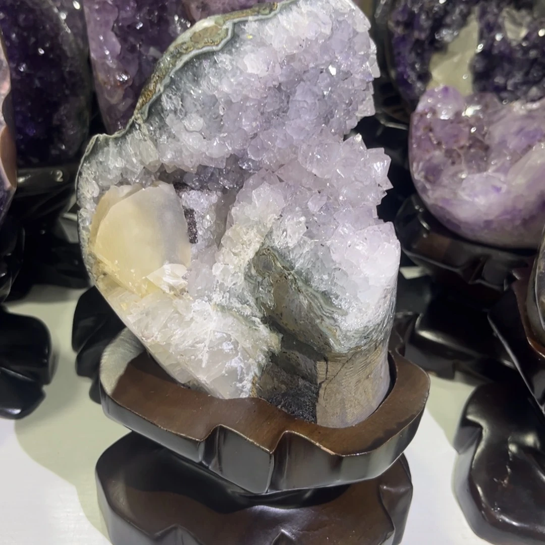 未镶嵌摆件紫晶水晶
