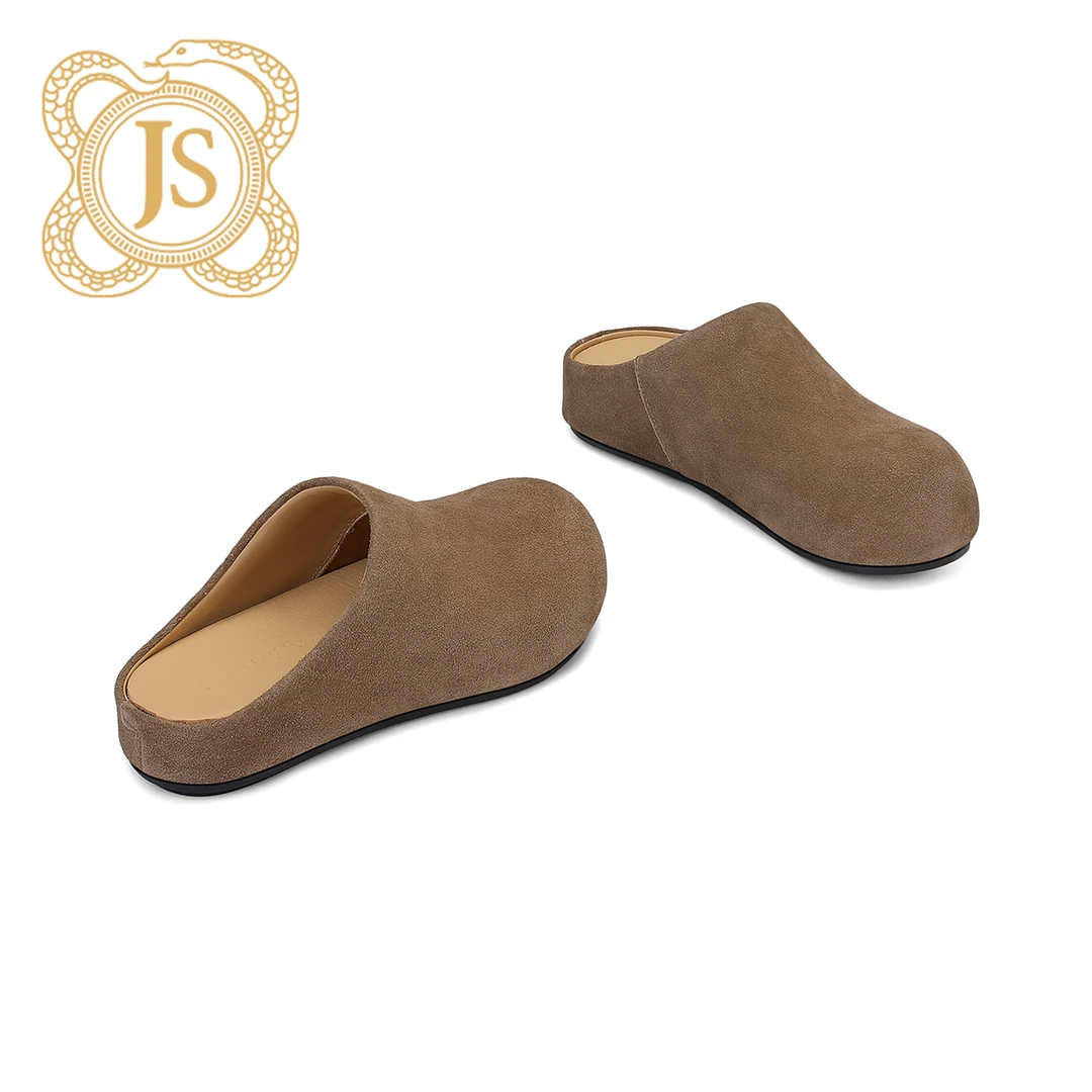 已开价，7522L62515Z时尚欧美圆头舒适厚底居家平底勃肯鞋