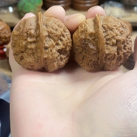 文玩核桃把件金刚佛手带彩42