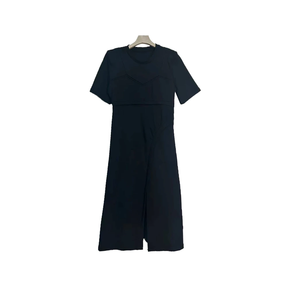 E2323【新款】时尚潮流高端黑色连衣裙