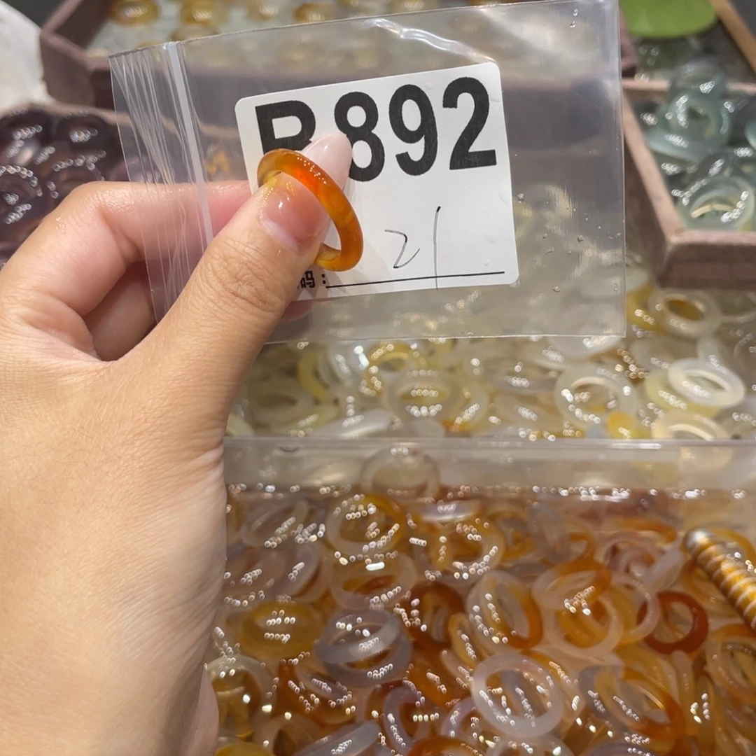 玛瑙/玉髓未镶嵌戒指892