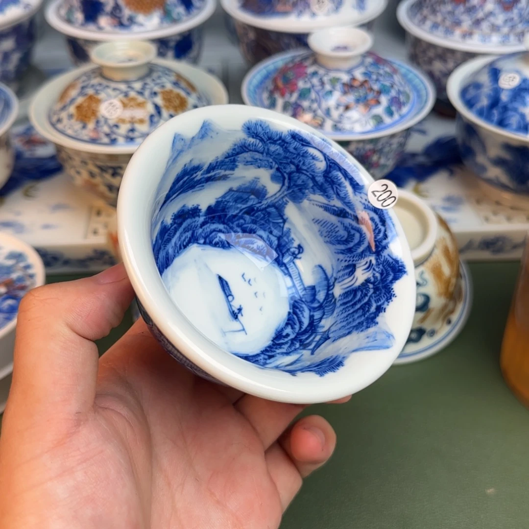 彦祖纯手工手绘茶具200