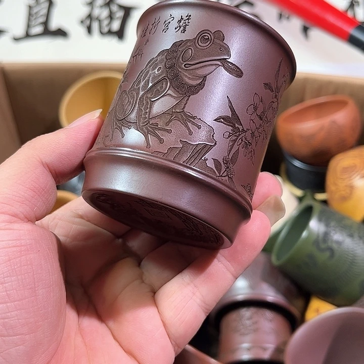 茶杯紫砂全手工紫砂主人杯