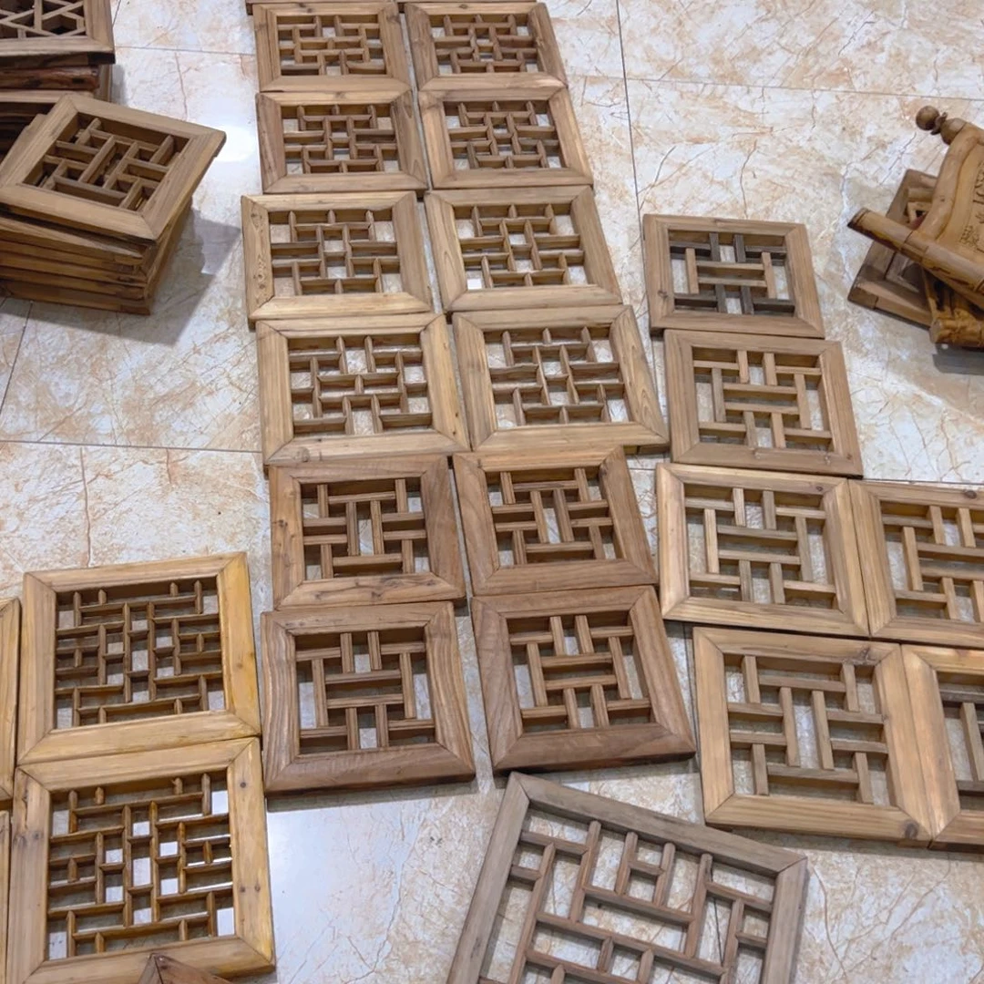 十字绣山**子精美雕刻挂件花板