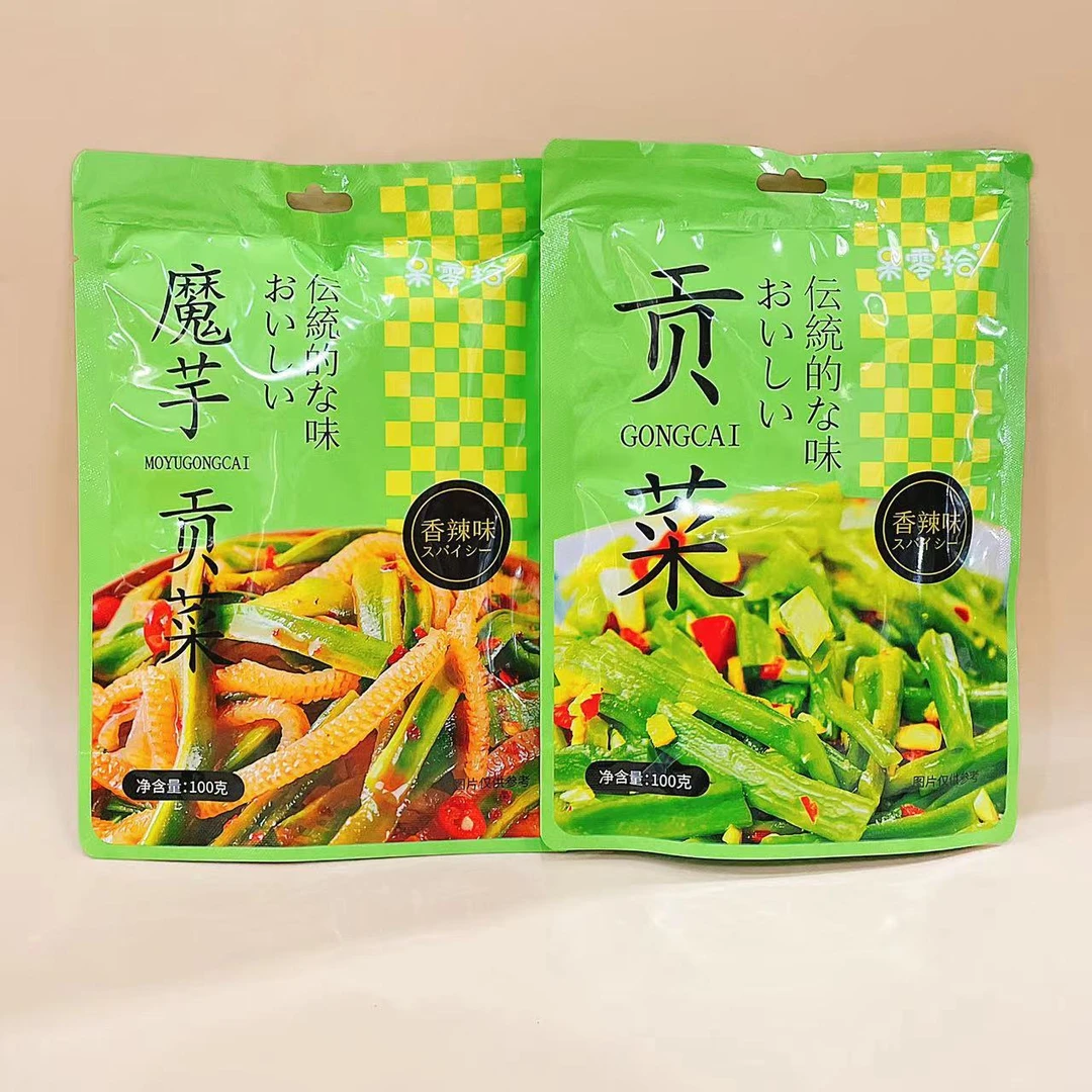 呆零拾魔芋贡菜香辣味开胃贡菜独立小包装即食解馋网红休闲零食