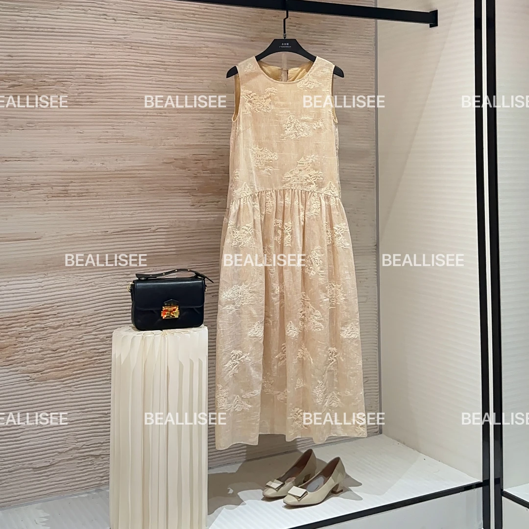 【宠粉价】夏季新款无袖显瘦国风时尚气质宽松连衣裙W-A902